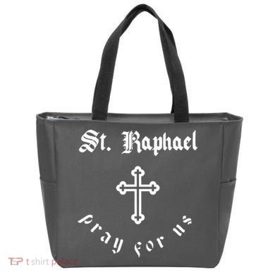 Pray For Us St. Raphael Tote Bag