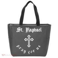 Pray For Us St. Raphael Tote Bag thumb 0