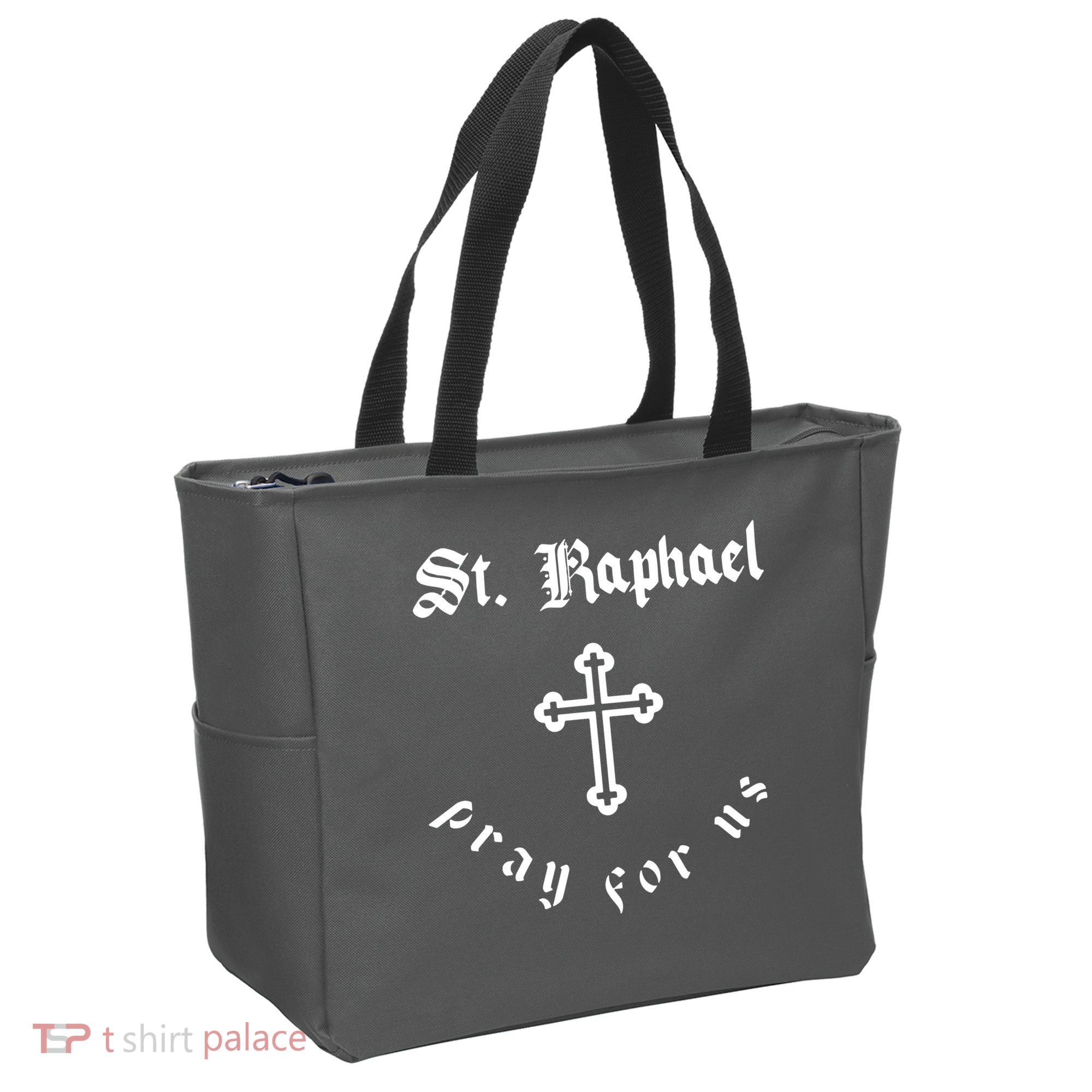 Pray For Us St. Raphael Tote Bag
