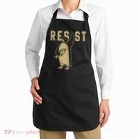 Penguin Flippers Up Resist Funny Penguins Against Trump Apron thumb 2