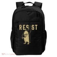 Penguin Flippers Up Resist Funny Penguins Against Trump Backpack thumb 0