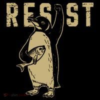 Penguin Flippers Up Resist Funny Penguins Against Trump Coffee Mug thumb 5
