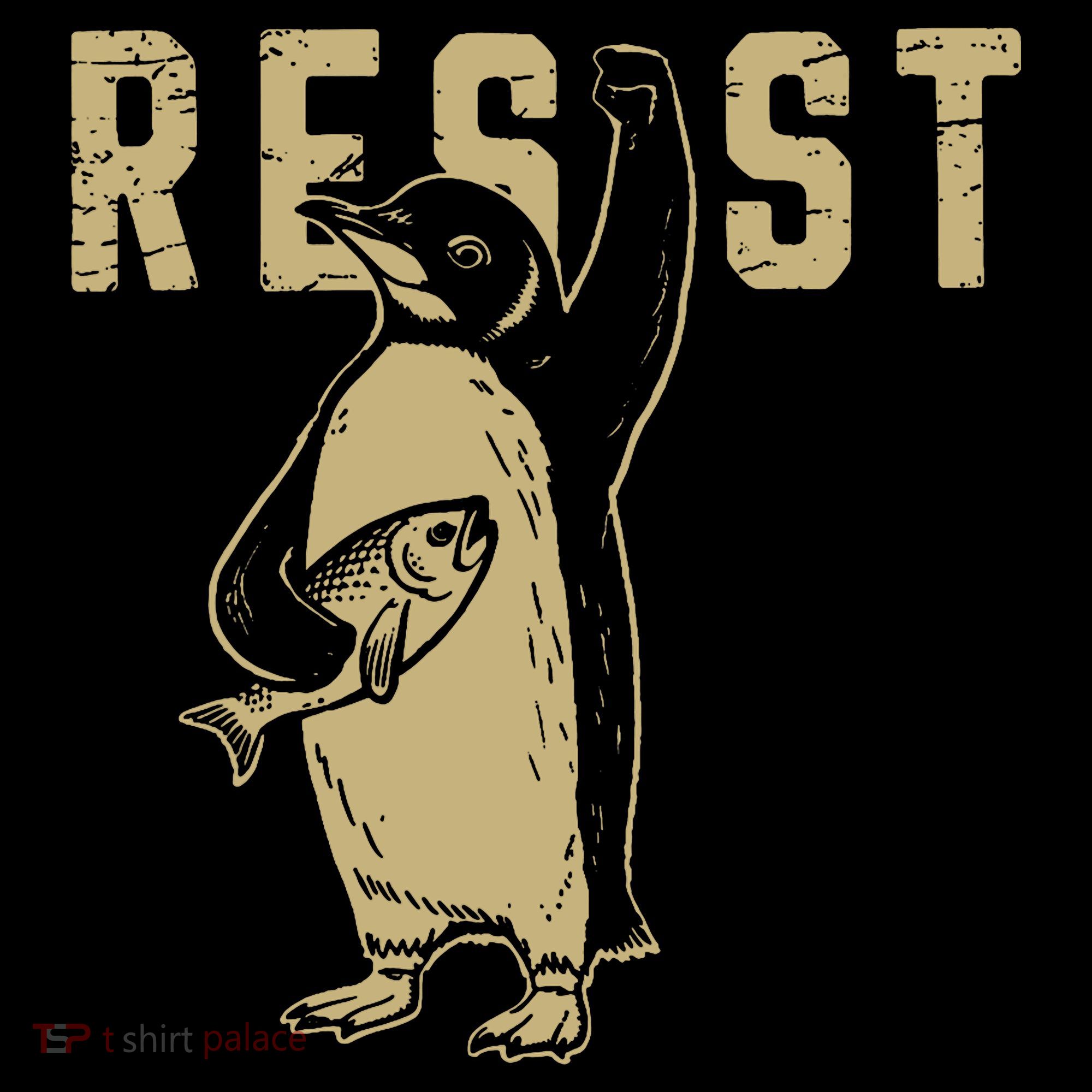 Penguin Flippers Up Resist Funny Penguins Against Trump Coffee Mug