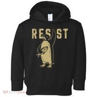 Penguin Flippers Up Resist Funny Penguins Against Trump Toddler Hoodie thumb 0