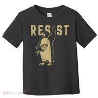 Penguin Flippers Up Resist Funny Penguins Against Trump Toddler T-Shirt thumb 0
