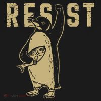 Penguin Flippers Up Resist Funny Penguins Against Trump Visor thumb 3