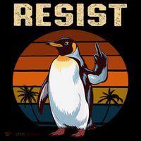 Penguin Flippers Up Resist Funny Penguins Against Trump Coffee Mug thumb 5