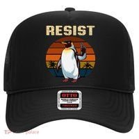 Penguin Flippers Up Resist Funny Penguins Against Trump Hat thumb 0