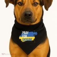 Pray For Ukraine USA-Made Doggie Bandana thumb 1
