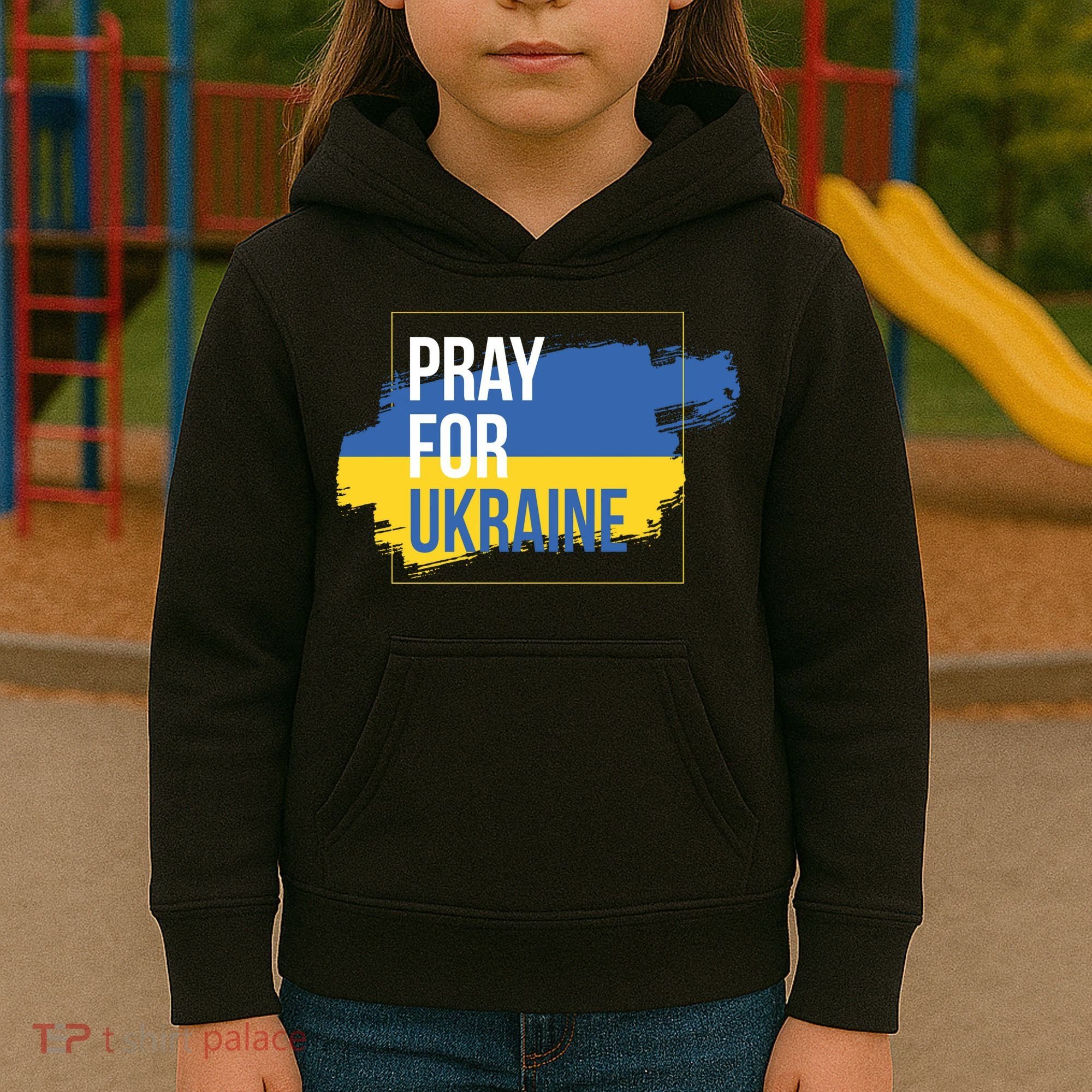 Pray For Ukraine Kids Hoodie