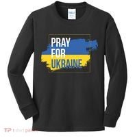 Pray For Ukraine Kids Long Sleeve Shirt thumb 0