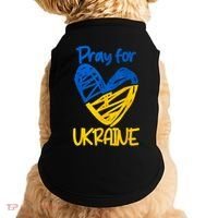 Pray For Ukraine Stand With Ukraine Support Ukraine Doggie Tank thumb 0