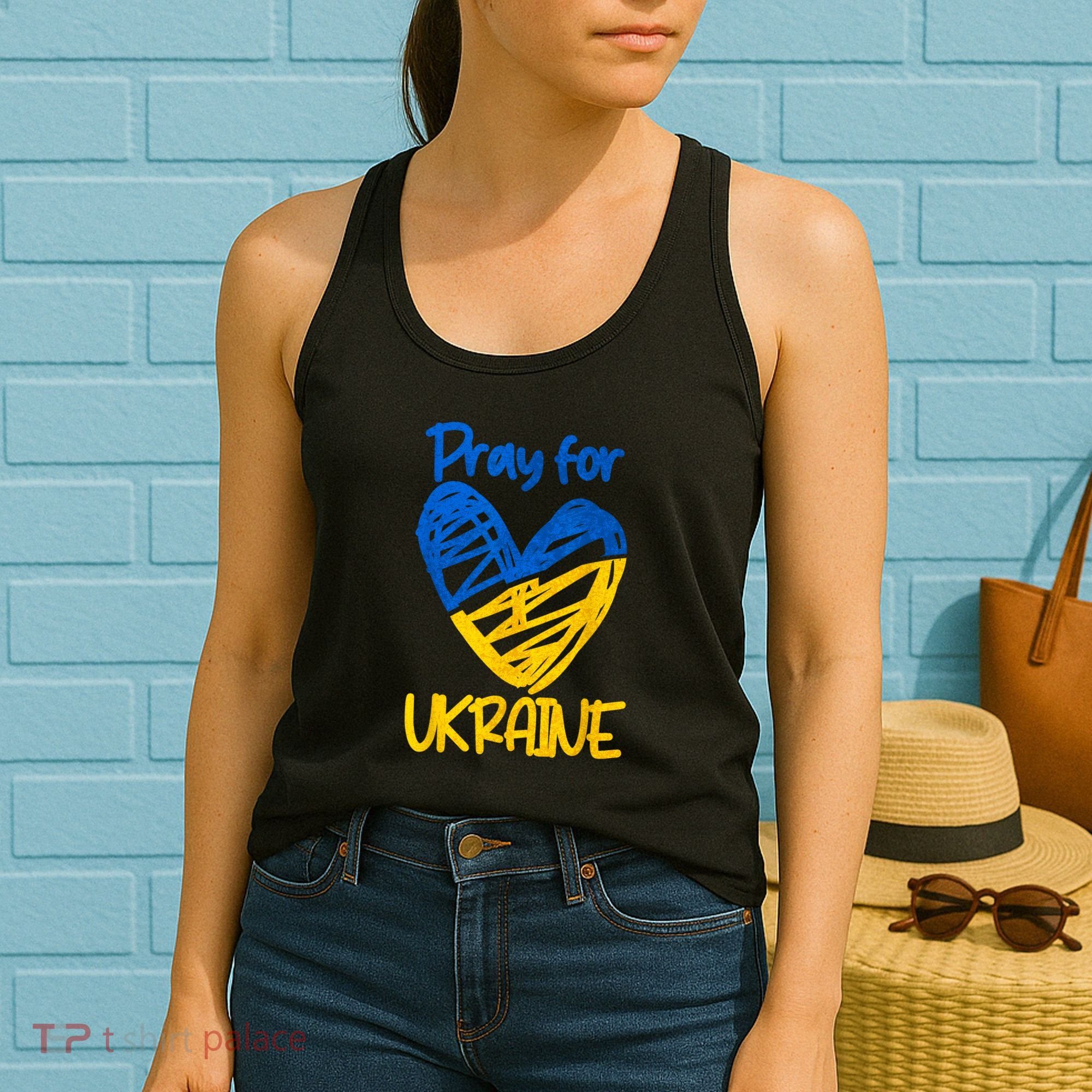 Pray For Ukraine Stand With Ukraine Support Ukraine Women's Tank Top