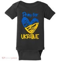 Pray For Ukraine Stand With Ukraine Support Ukraine Baby Bodysuit thumb 0