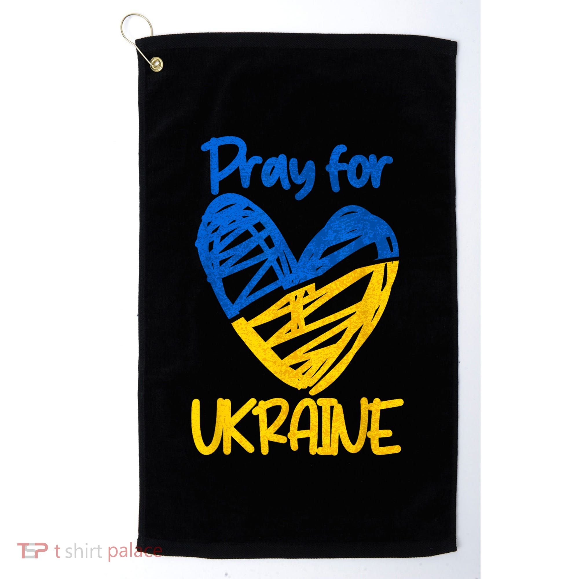 Pray For Ukraine Stand With Ukraine Support Ukraine Golf Towel