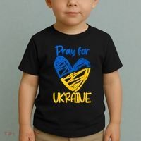 Pray For Ukraine Stand With Ukraine Support Ukraine Toddler T-Shirt thumb 2