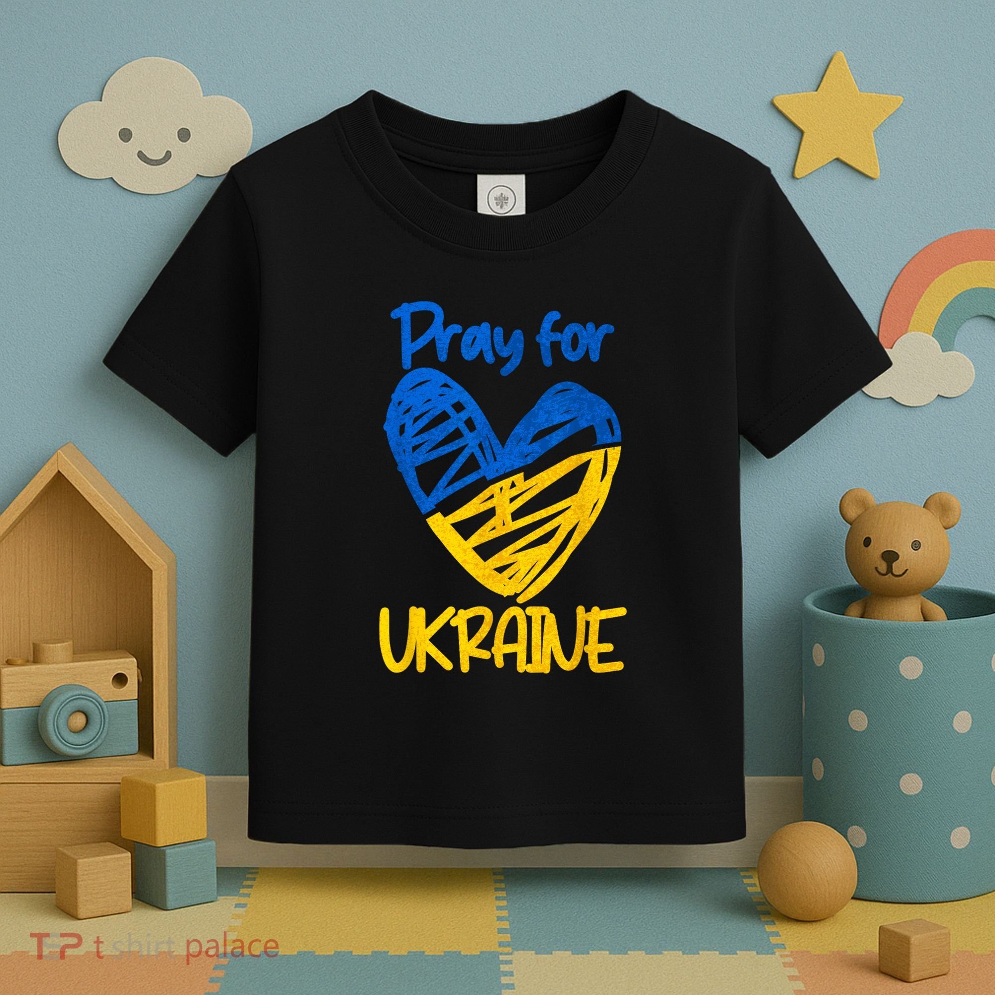 Pray For Ukraine Stand With Ukraine Support Ukraine Toddler T-Shirt