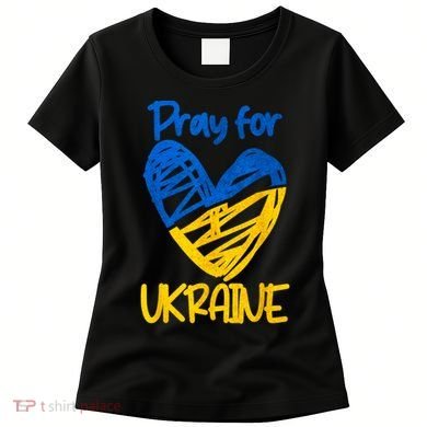 Pray For Ukraine Stand With Ukraine Support Ukraine Women's T-Shirt