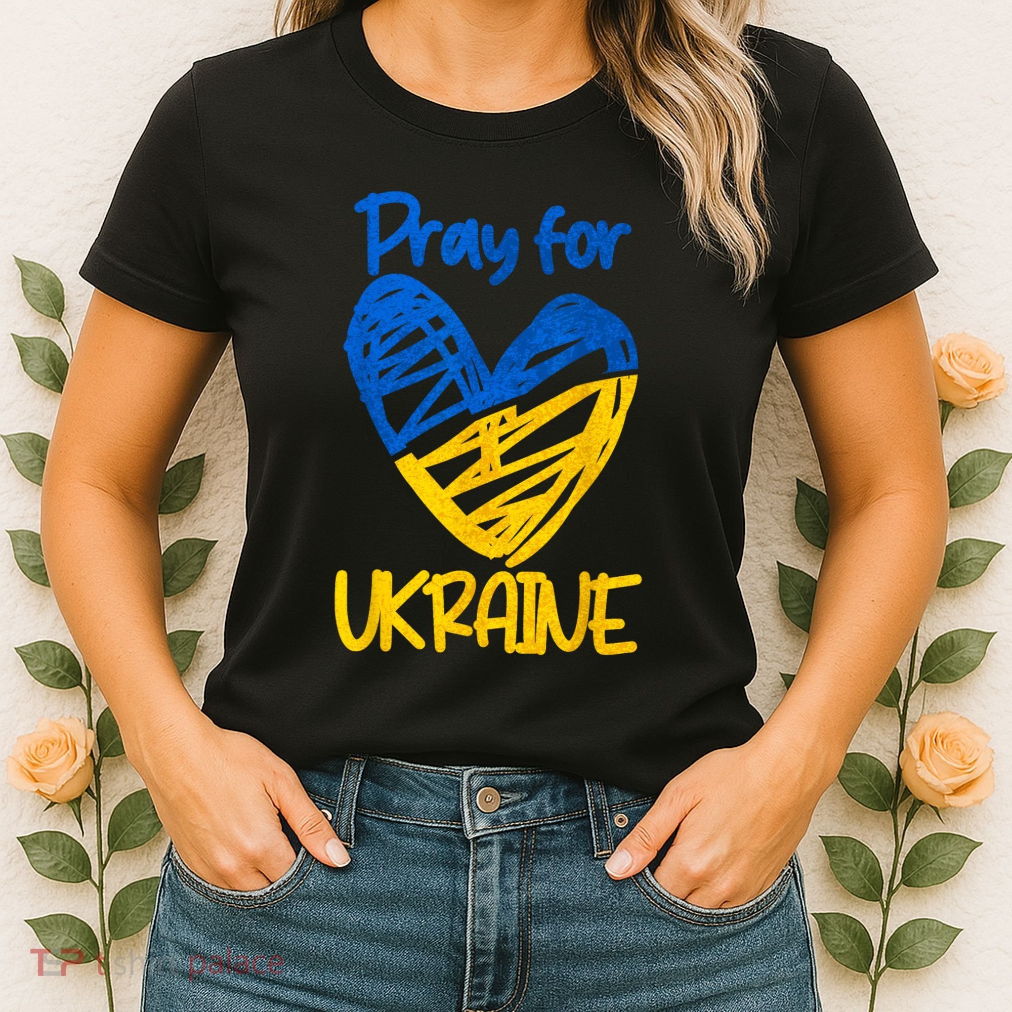 Pray For Ukraine Stand With Ukraine Support Ukraine Women's T-Shirt