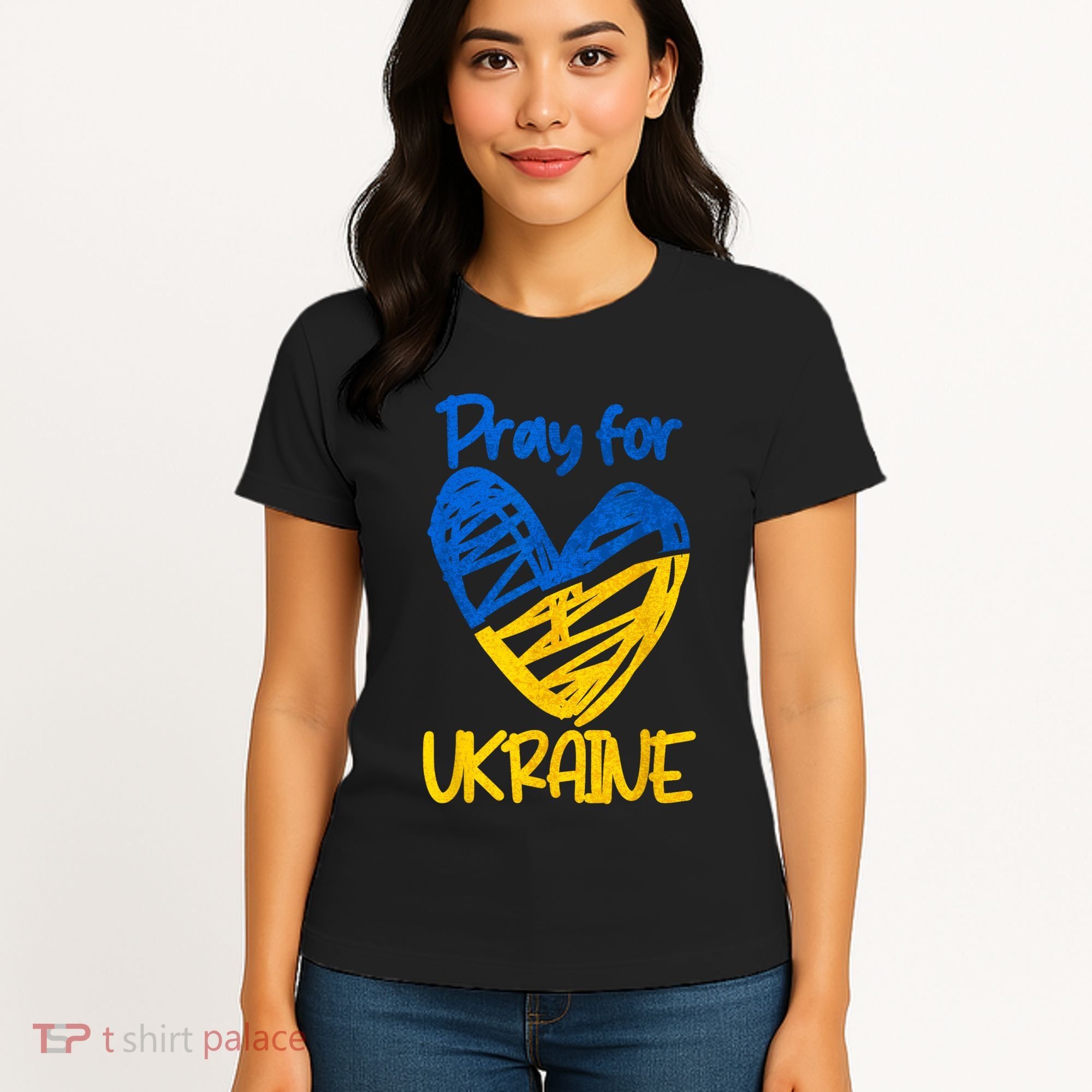 Pray For Ukraine Stand With Ukraine Support Ukraine Women's T-Shirt
