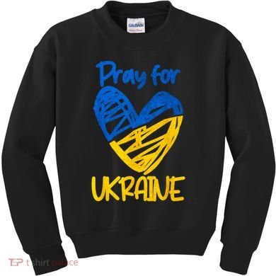 Pray For Ukraine Stand With Ukraine Support Ukraine Kids Sweatshirt