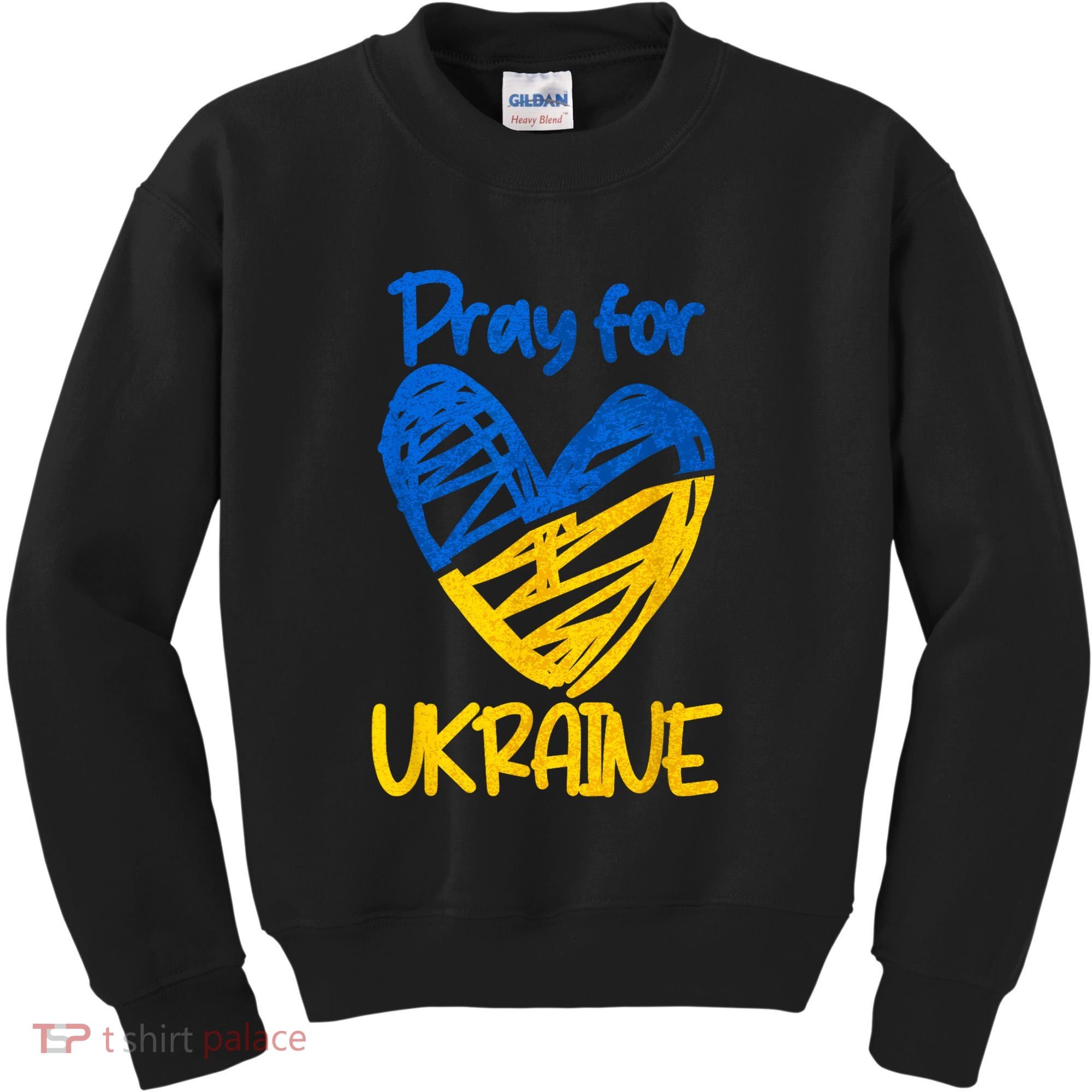Pray For Ukraine Stand With Ukraine Support Ukraine Kids Sweatshirt