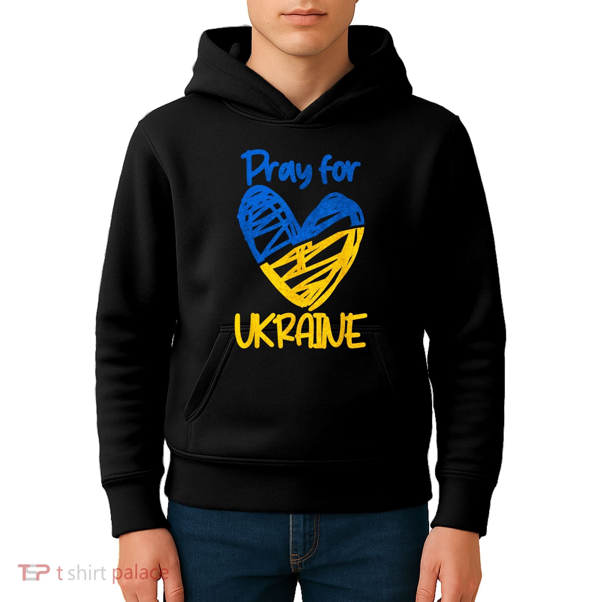 Pray For Ukraine Stand With Ukraine Support Ukraine Kids Hoodie