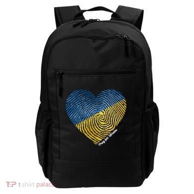 Pray For Ukraine Heart Backpack
