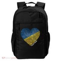 Pray For Ukraine Heart Backpack thumb 0