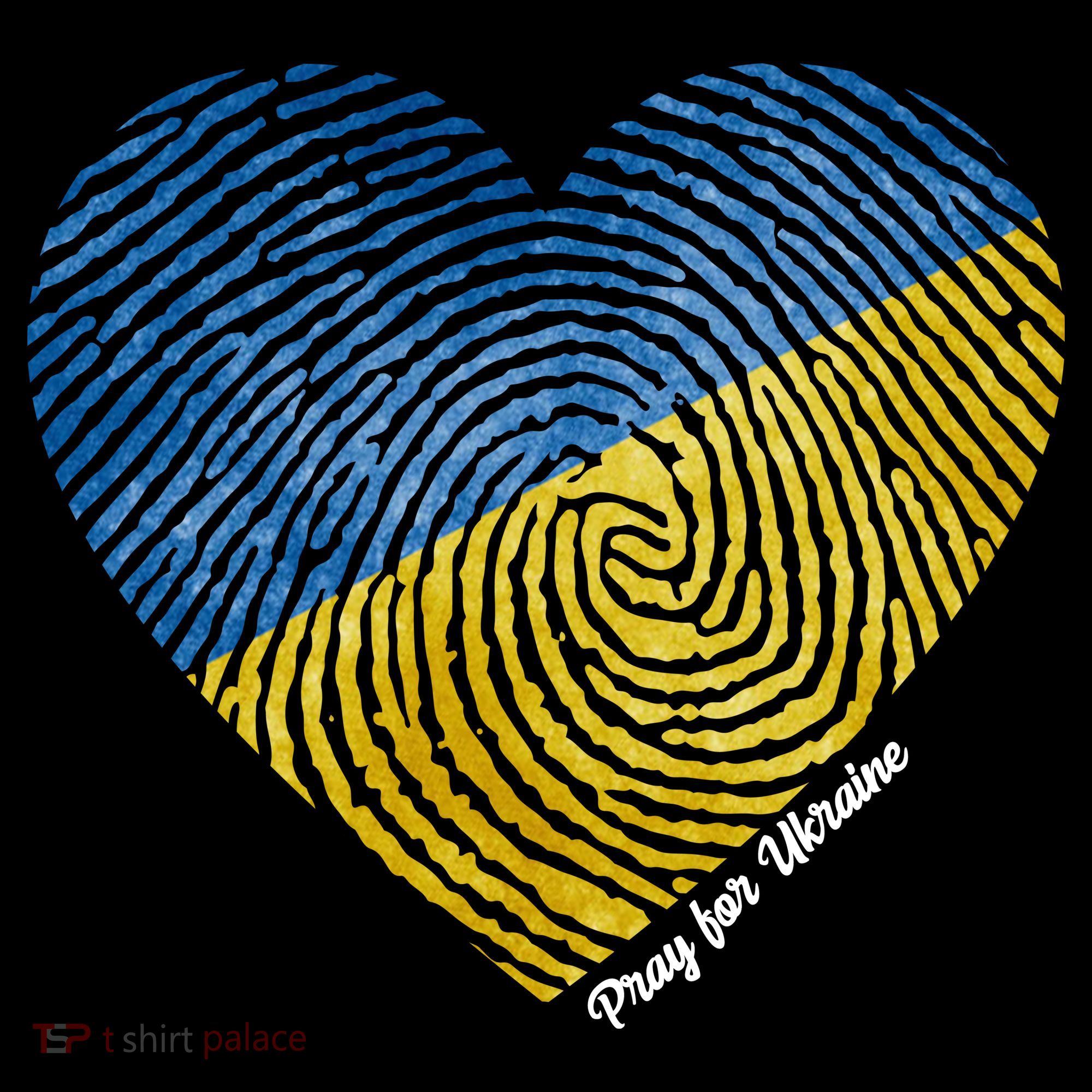 Pray For Ukraine Heart Backpack