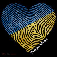 Pray For Ukraine Heart Toddler Hoodie thumb 2