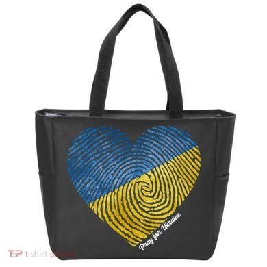 Pray For Ukraine Heart Tote Bag