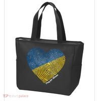 Pray For Ukraine Heart Tote Bag thumb 3