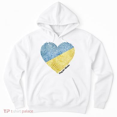 Pray For Ukraine Heart Hoodie