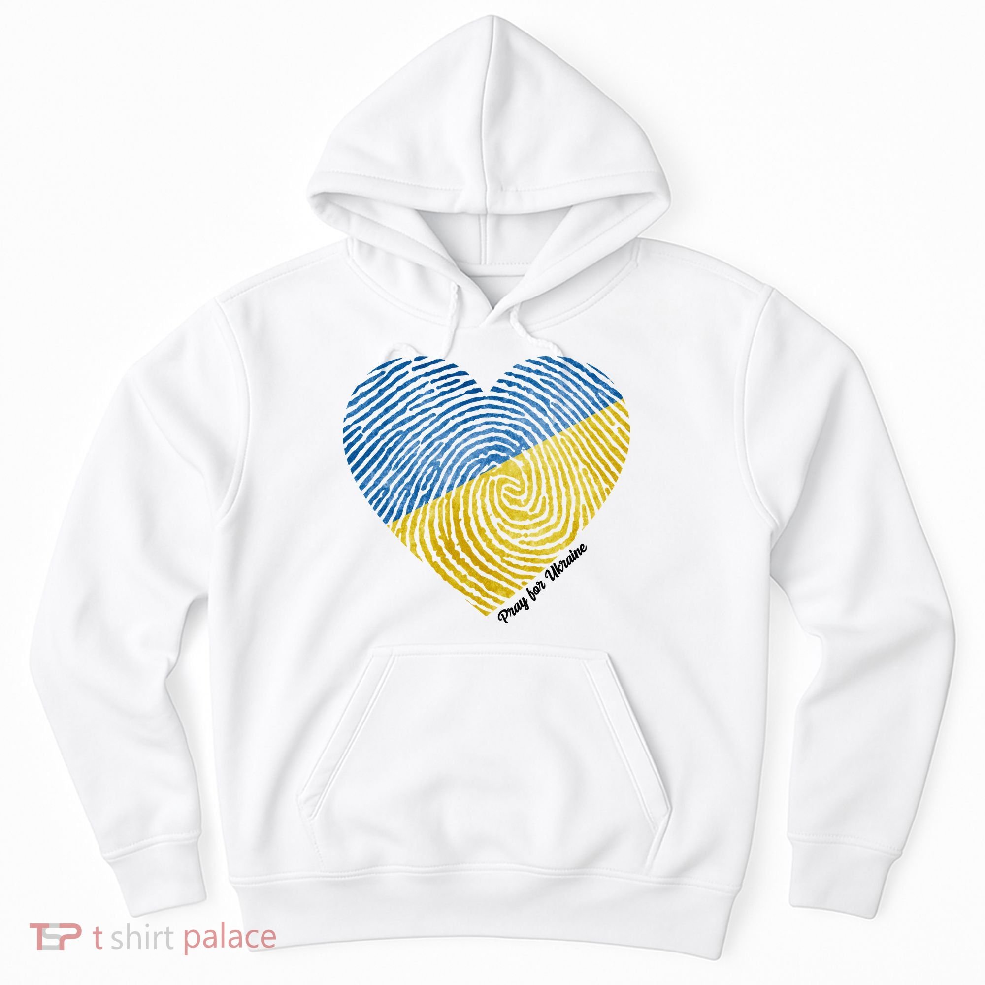 Pray For Ukraine Heart Hoodie