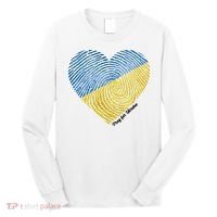 Pray For Ukraine Heart Long Sleeve Shirt thumb 0