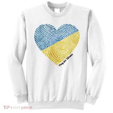 Pray For Ukraine Heart Sweatshirt