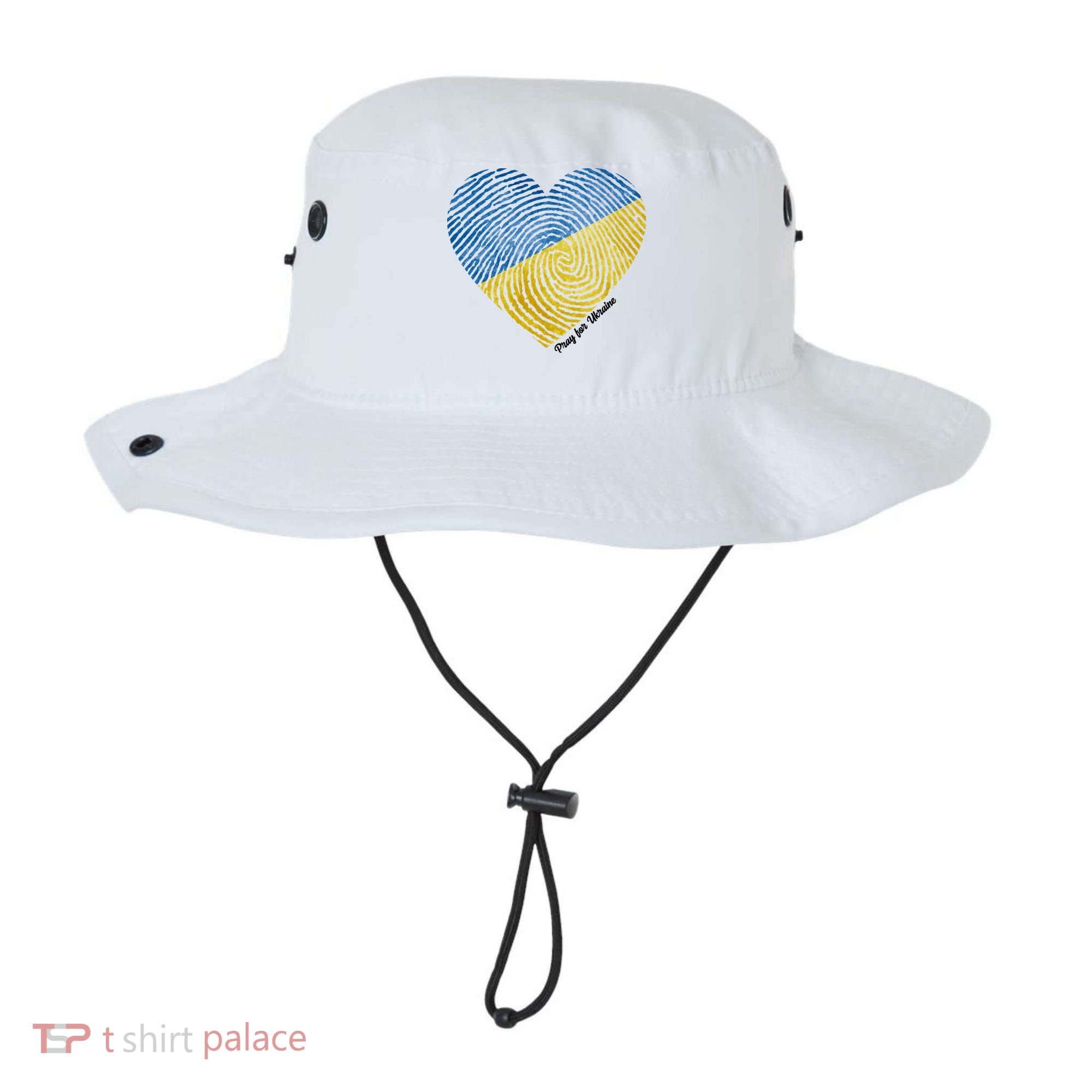 Pray For Ukraine Heart Bucket Hat