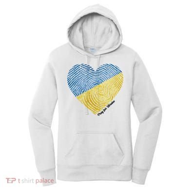 Pray For Ukraine Heart Women's Hoodie