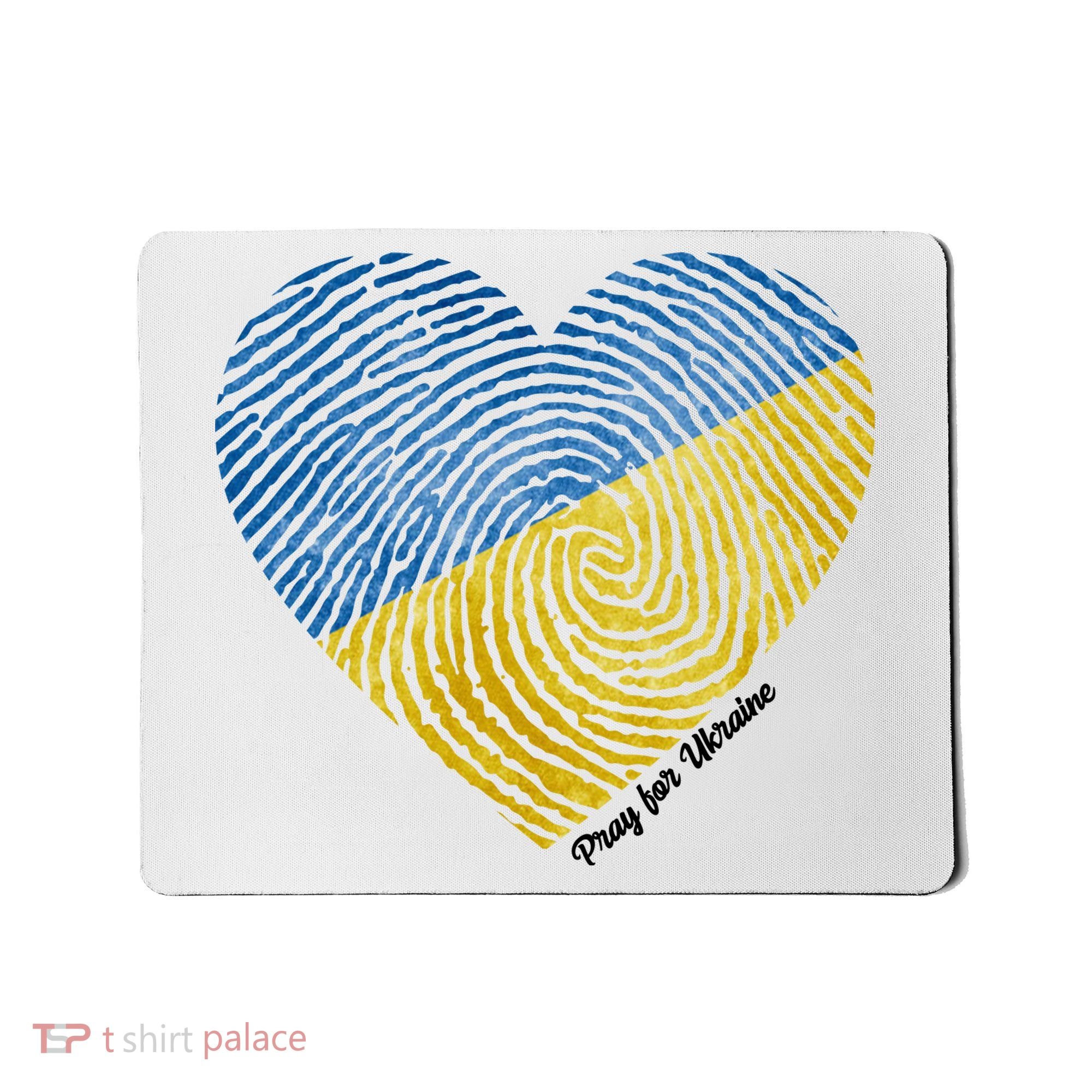 Pray For Ukraine Heart Mousepad