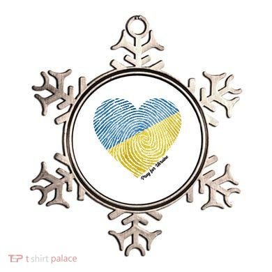 Pray For Ukraine Heart Ornament