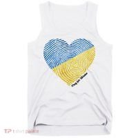 Pray For Ukraine Heart Tank Top thumb 0