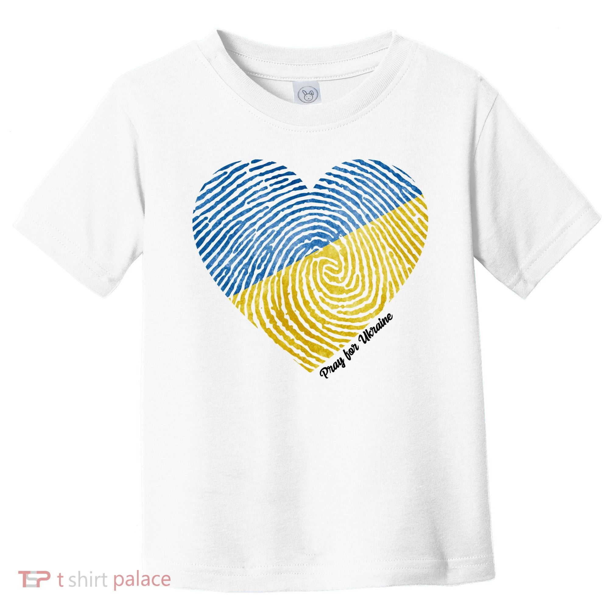 Pray For Ukraine Heart Toddler T-Shirt