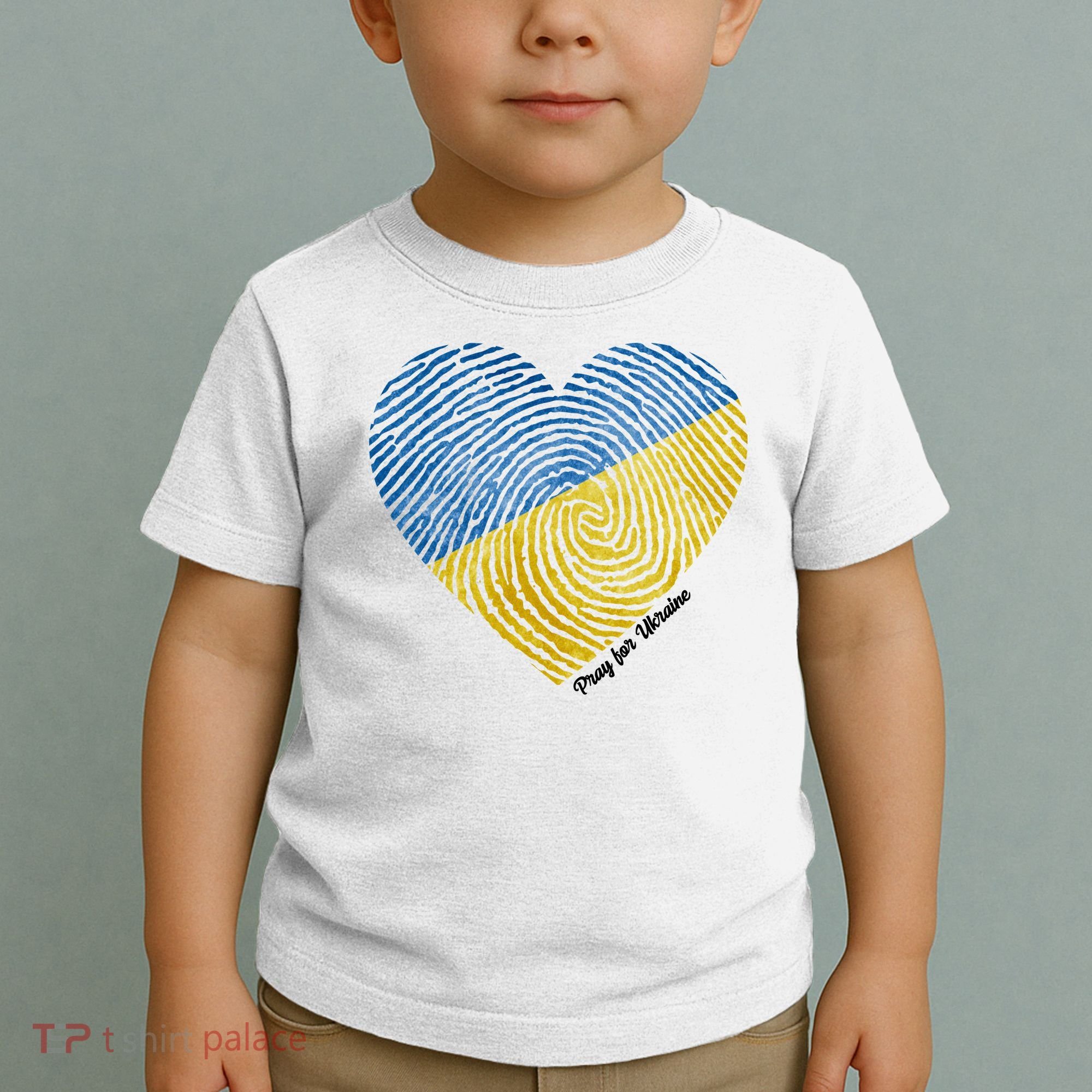 Pray For Ukraine Heart Toddler T-Shirt
