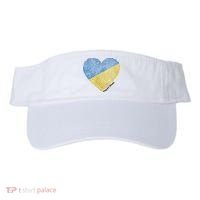 Pray For Ukraine Heart Visor thumb 0