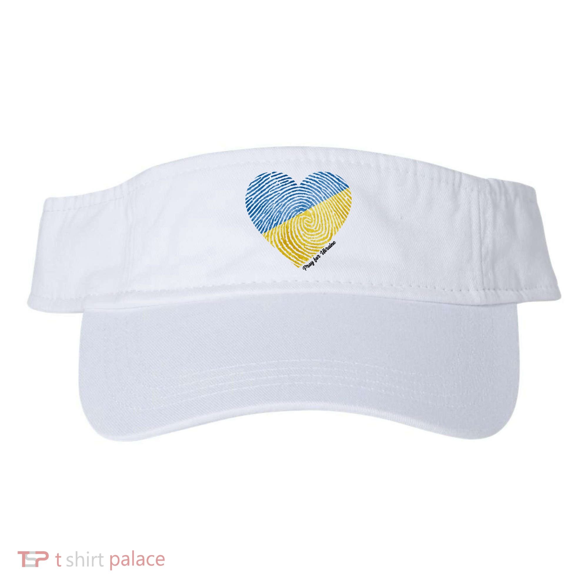 Pray For Ukraine Heart Visor