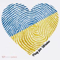 Pray For Ukraine Heart Kids T-Shirt thumb 4