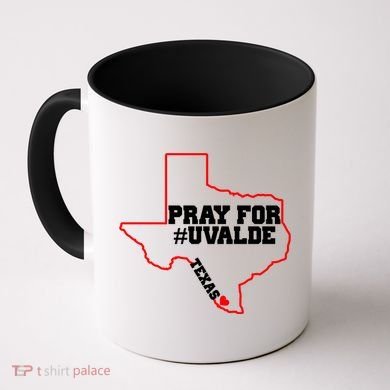 Pray For Uvalde Texas Strong Map Coffee Mug