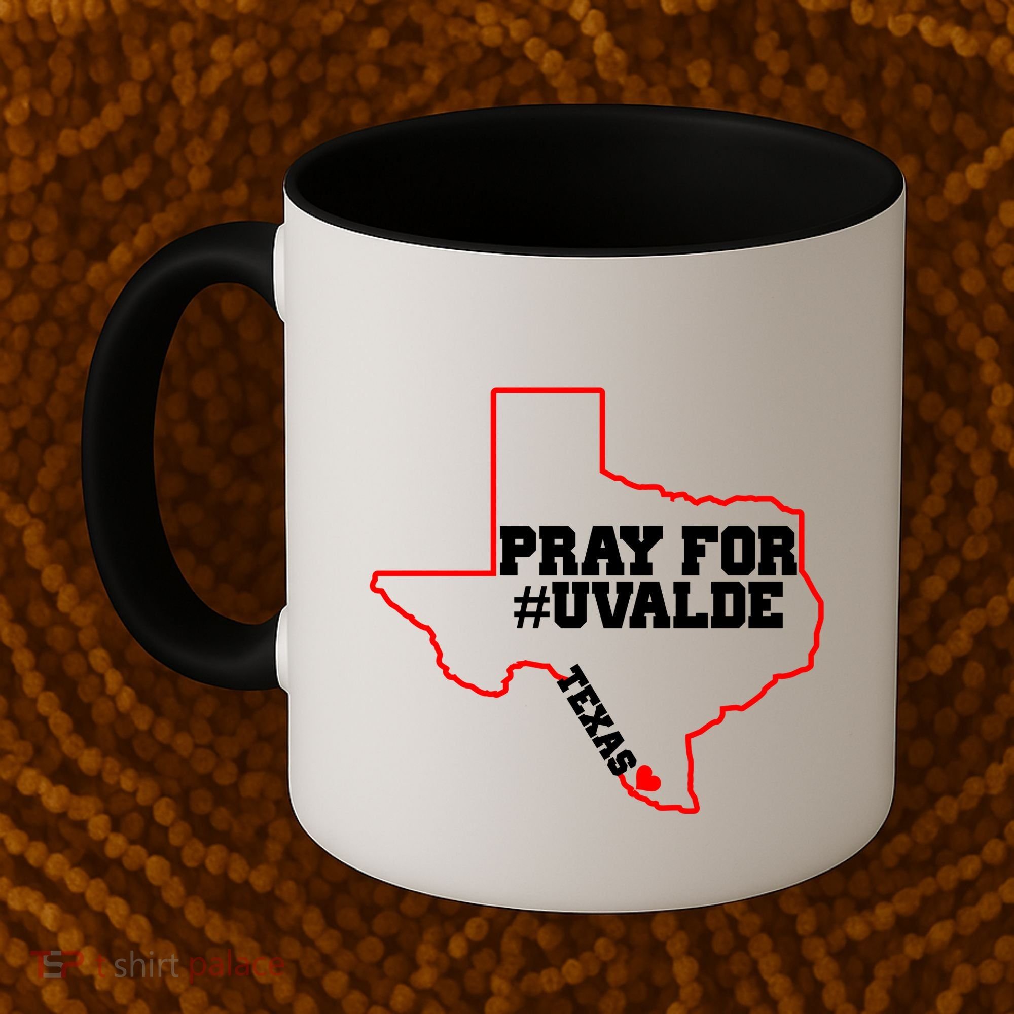 Pray For Uvalde Texas Strong Map Coffee Mug