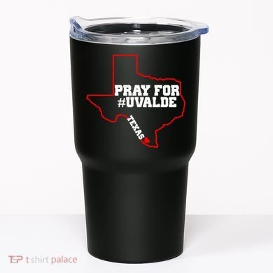 Pray For Uvalde Texas Strong Map Tumbler